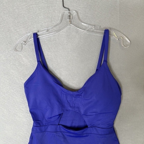 Andie The Samoa One Piece Bathing Suit Women Sz Medium Lapis Blue Cut Out NWT - Picture 5 of 16